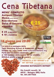 Cena Tibetana di beneficenza