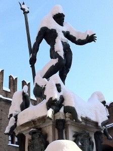 Mr Nettuno sotto la neve