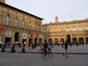 Bologna Italy Maggiore square