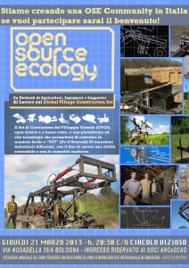Open Source Ecology al Circolo Vizioso
