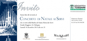 Concerto nella Basilica di Santa Maria dei Servi: è Natale