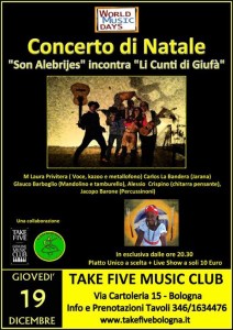 Al Take Five  un concerto di Natale tra sonorità messicane e siciliane