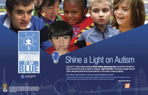 Il Nettuno si colora di Blu per la giornata sulla consapevolezza dell’autismo