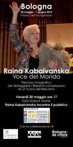 RAINA KABAIVANSKA,VOCE DEL MONDO, ALL’ARCHIGINNASIO