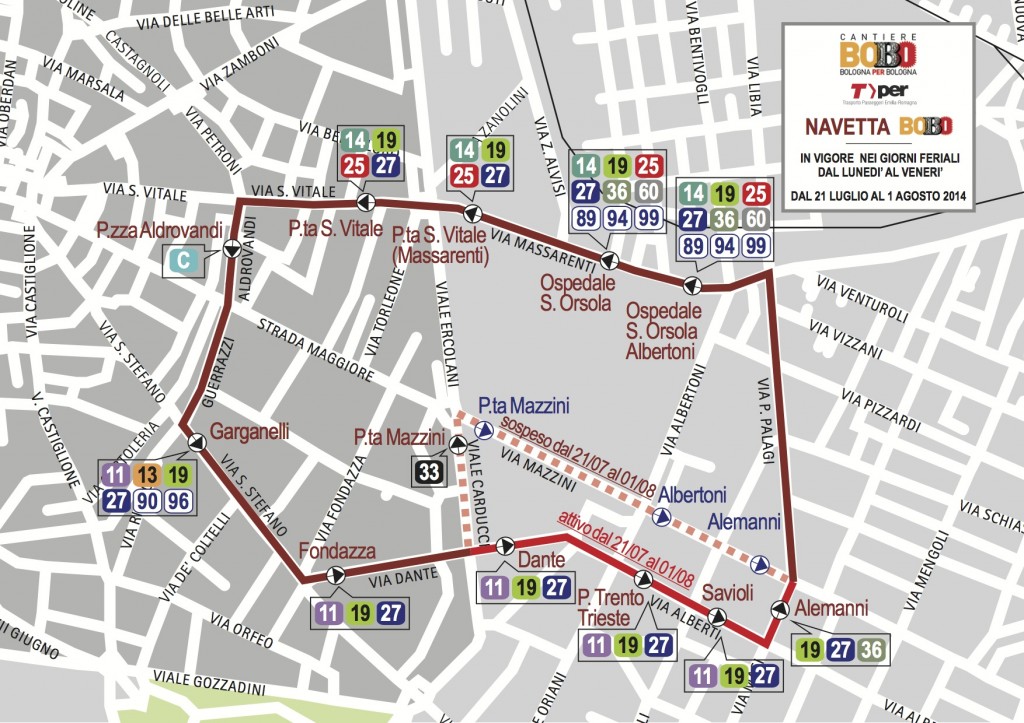 Navetta BOBO dal 21-7 al 1-8