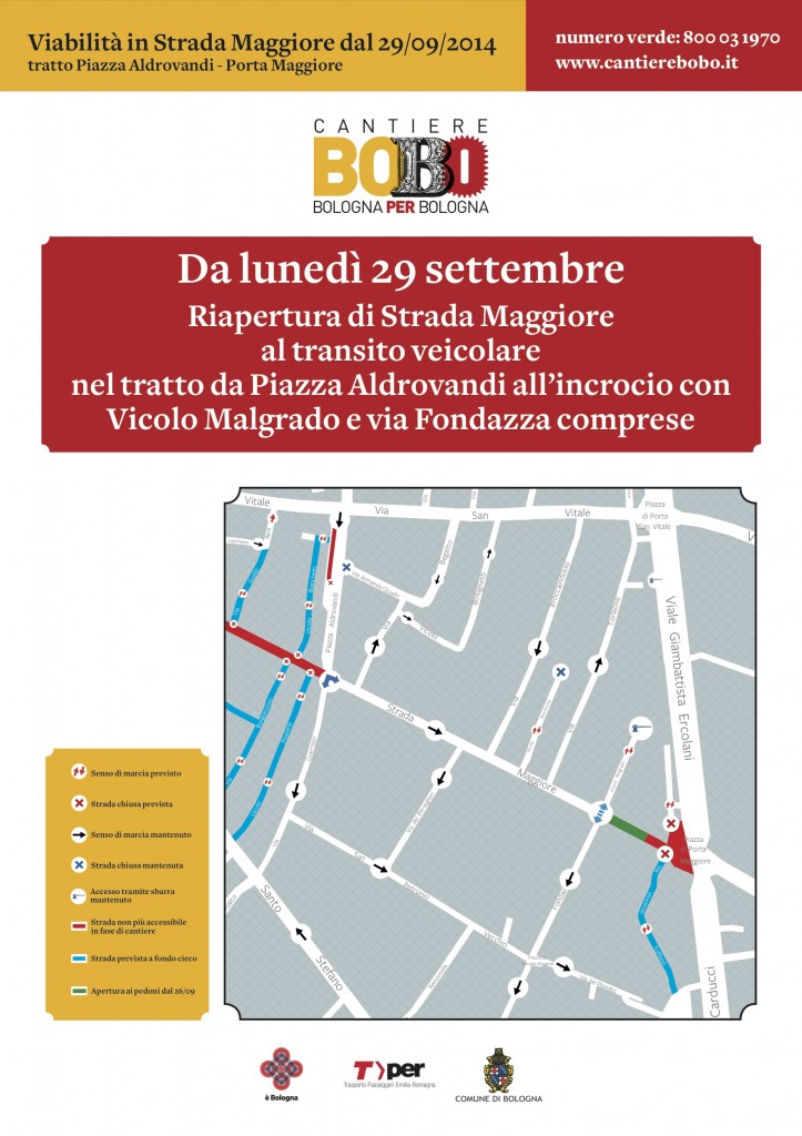Mappa viabilità Strada Maggiore