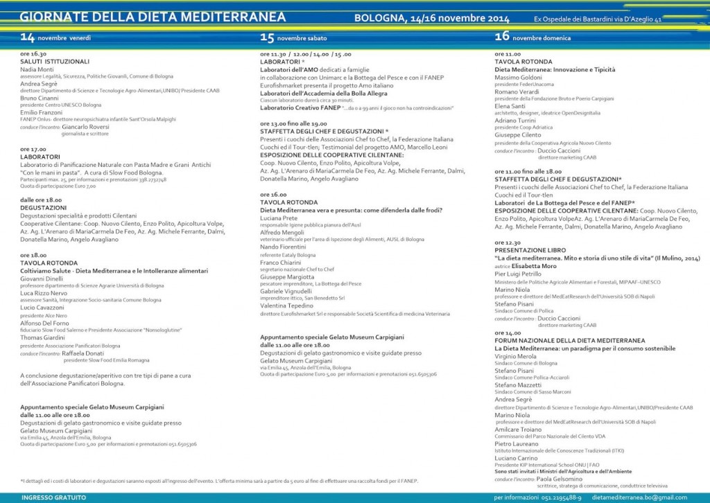 Programma Giorante dieta mediterranea retro