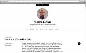 PRONTO BARILLI  Apre il blog di Renato Barilli dedicato ad arte, letteratura, attualità