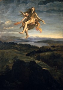 Giovanni Lanfranco: Santa Maria Maddalena portata in cielo dagli angeli, 1605, olio su tela, 110x78 cm, Museo Nazionale di Capodimonte, Napoli