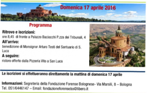 Camminata sotto i portici al Santuario della B.V. di San Luca