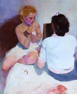 Giovanni Romagnoli Teletta [Toeletta], 1932 Olio su tavola, cm. 97 x 80 Premio Baruzzi 1923