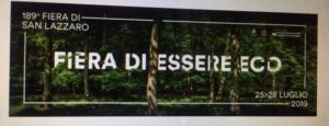 FIERA DI ESSERE ECO: DAL 25 AL 28 LUGLIO TORNA LA FIERA DI SAN LAZZARO