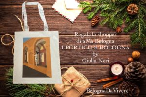Regala i Portici di Bologna: la shopper illustrata da Giulia Neri
