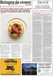 Speciale FOOD. Bologna da vivere. Il nuovo magazine