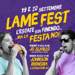 Lame Fest! 19 e 20 settembre